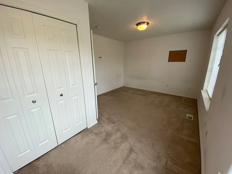 Den/office with closet.
