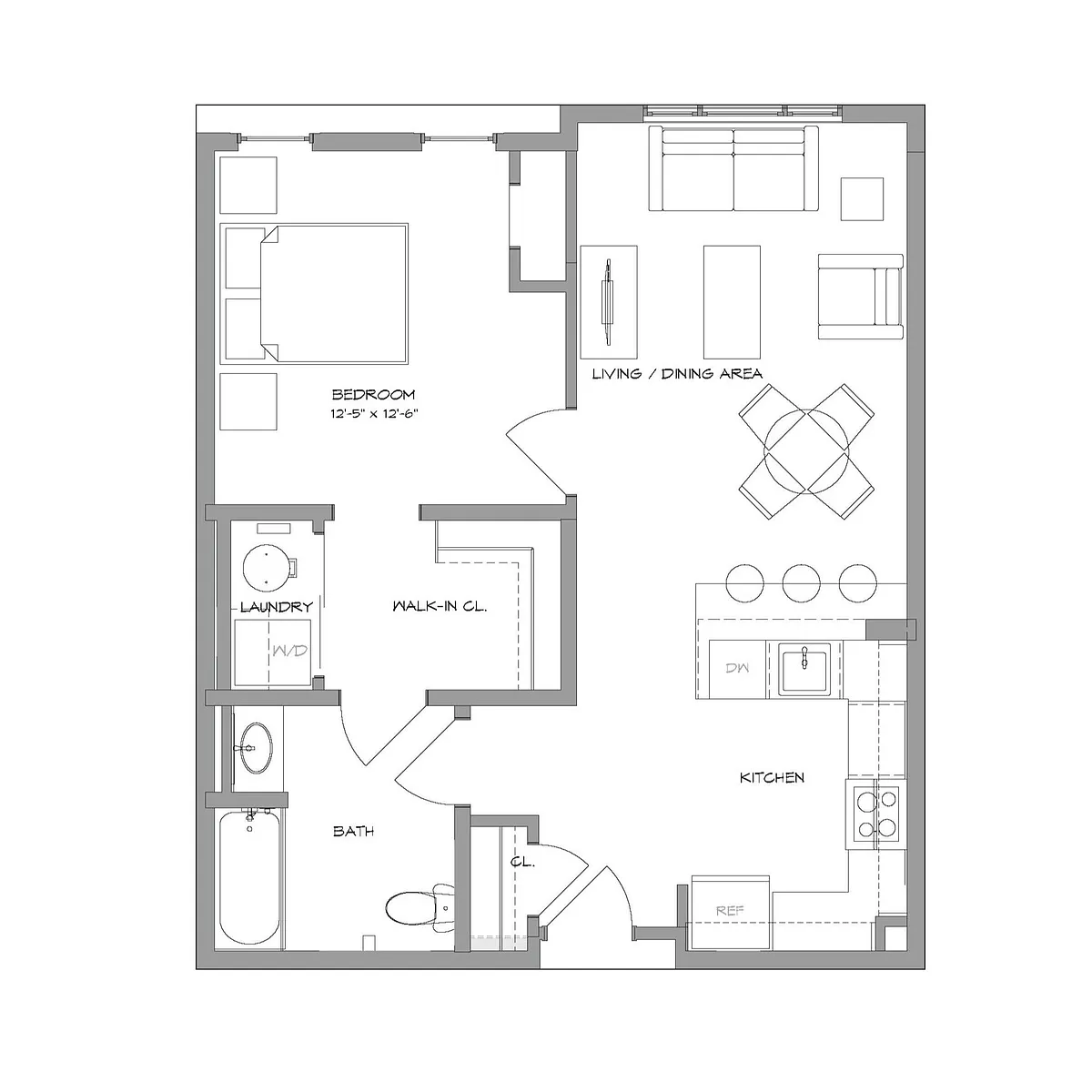 Floor plan 1BR1