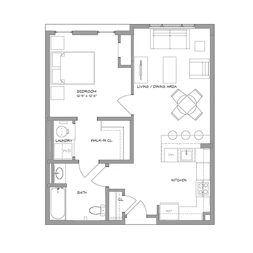 Floor plan 1BR1