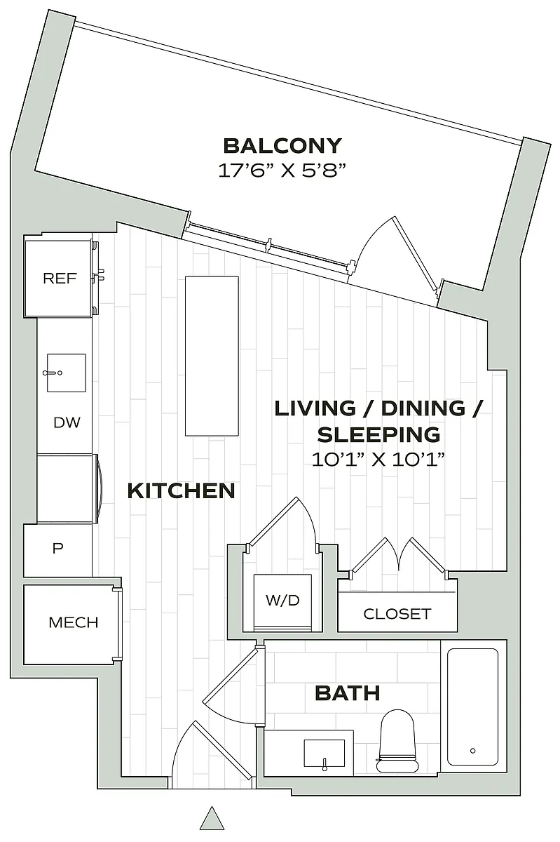 Floor plan Studio - Alula - E02