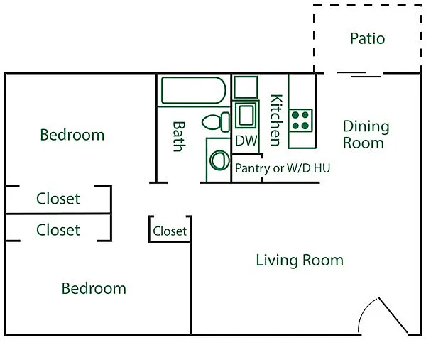 Floor plan Upstairs Unit