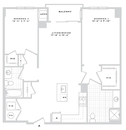 Floor plan B2-B07