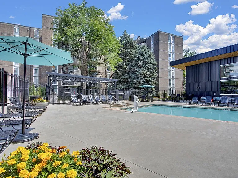Relax and chat with neighbors around the community and poolside
