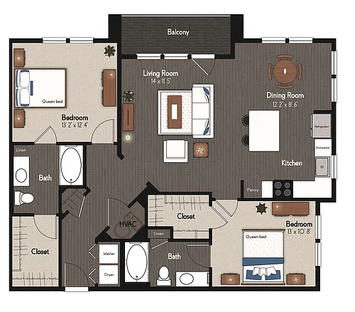 Floor plan Mahoney