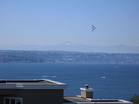The Blue Angels fly-by 