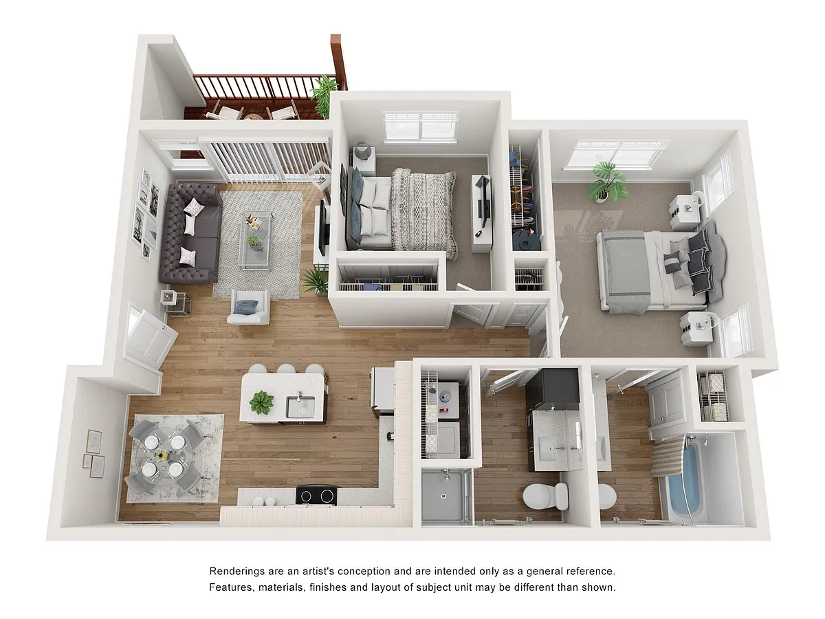 Floor plan Two Bedroom
