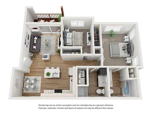 Floor plan Two Bedroom
