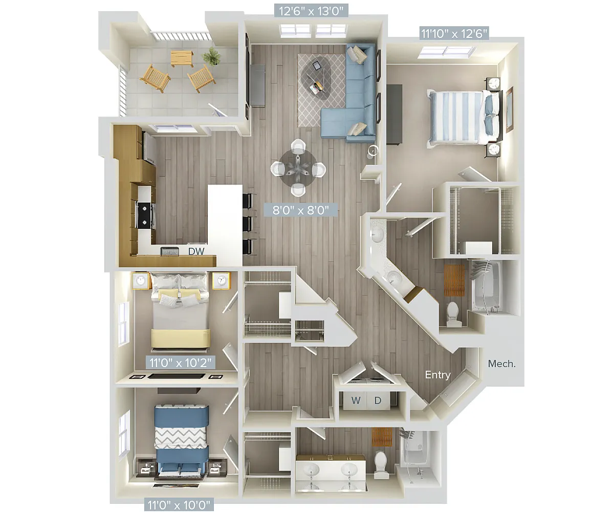 Floor plan C1-1442-1