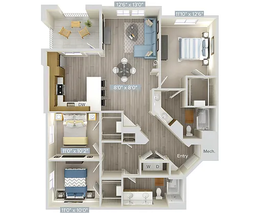 Floor plan C1-1442-1