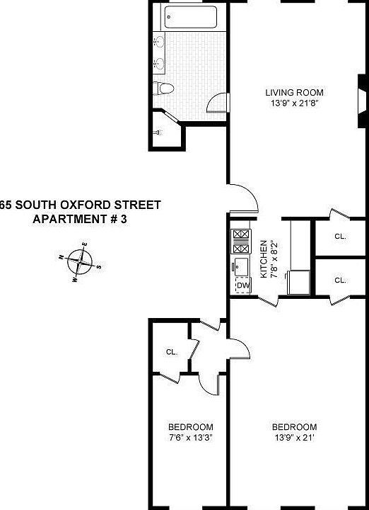 1st image of 65 S Oxford St APT 3
