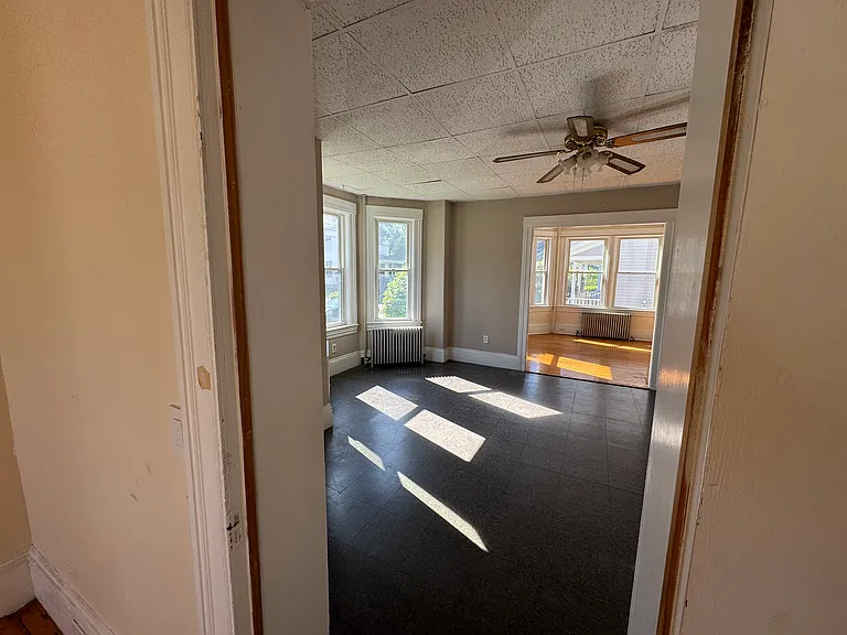 Living room from second bedroom.