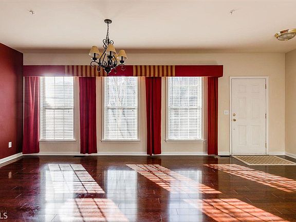 View of dining room from kitchen