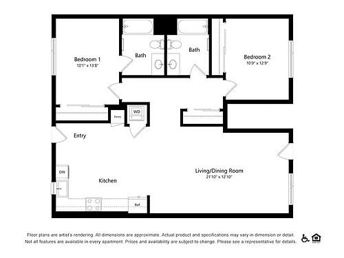 Floor plan CH2-B1