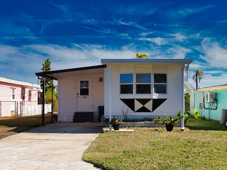 Front yard and driveway