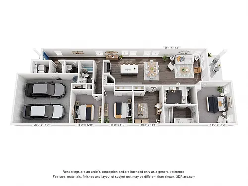 Floor plan D1 Single Family