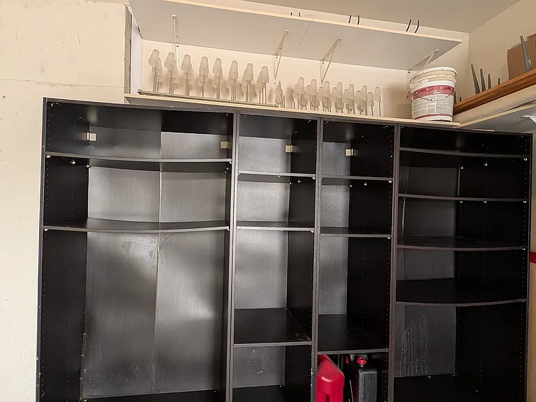 Storage cabinet in the garage