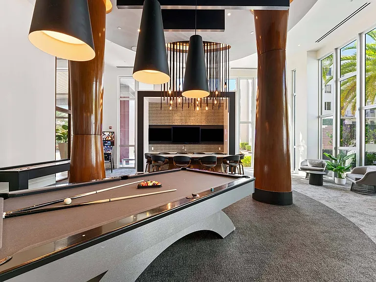 Cue up a game and challenge friends in a stylish lounge that's perfect for casual competition and laid-back fun