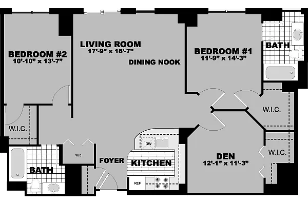 Floor plan Newbury (Den)