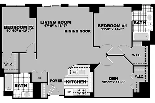Floor plan Newbury (Den)