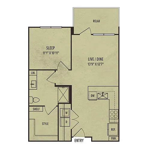 Floor plan 1I