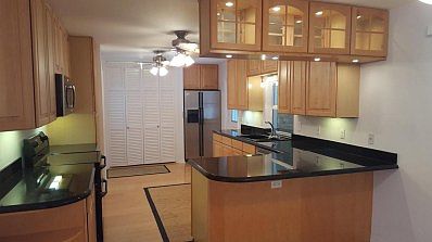 Wood Cabinets & Granite Countertops