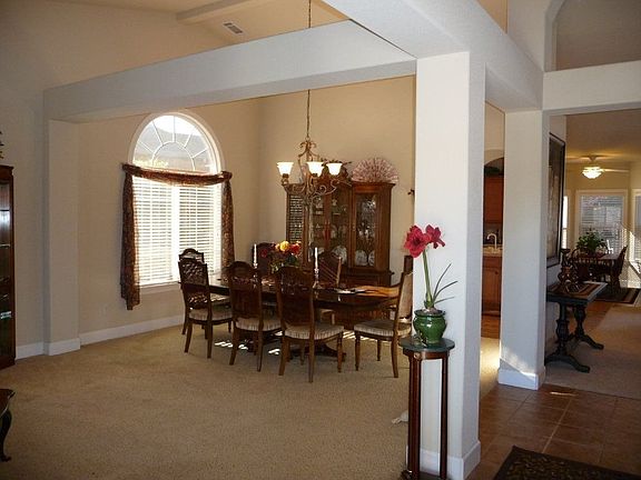 Open, formal dining room