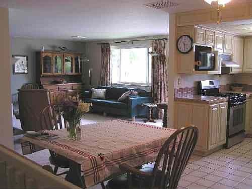 Kitchen into Living Room