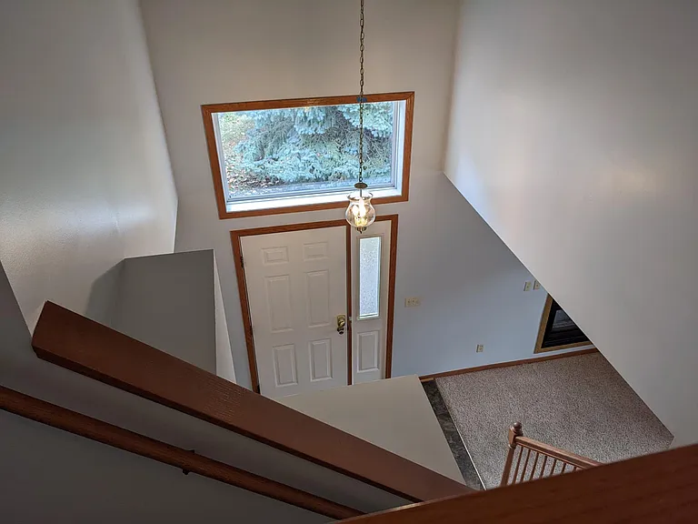 Front entry from balcony