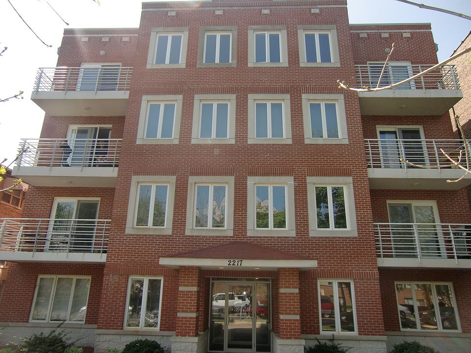 Front view of the condo building.