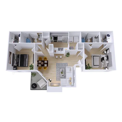 Floor plan B1 Renovated