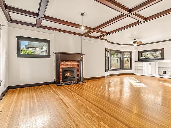 living room with gas fireplace