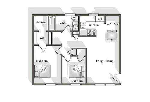 Floor plan Garden Apartment