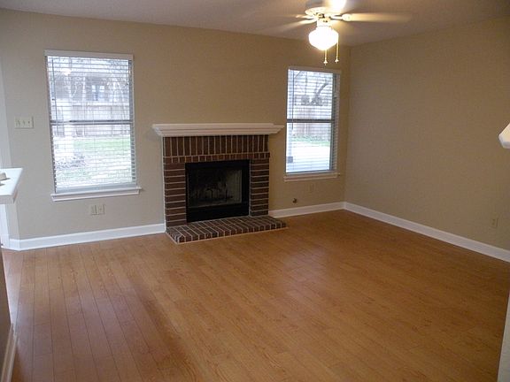 Family room with fireplace