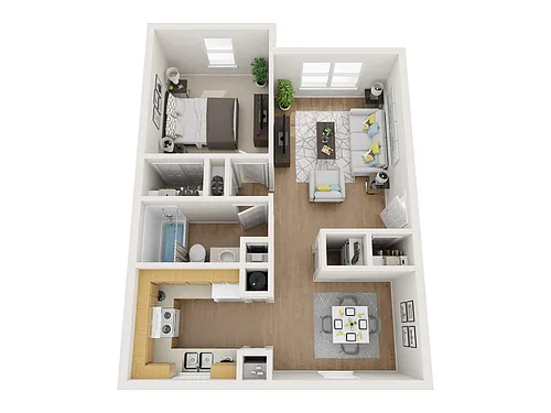 Floor plan 1 Bedroom