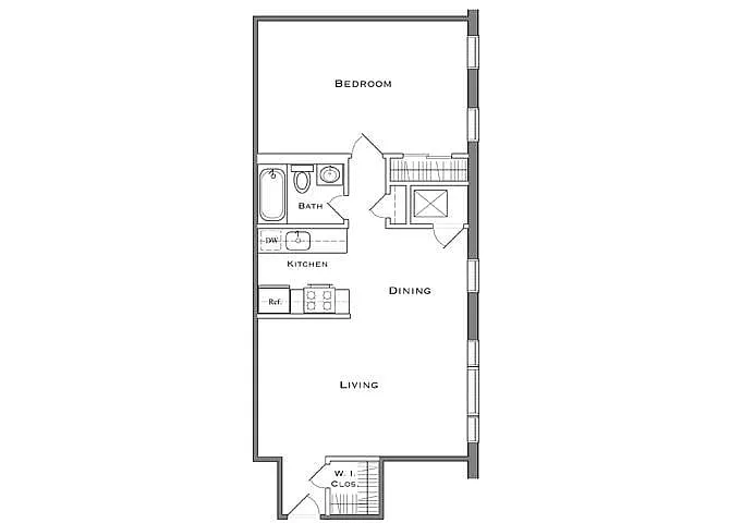 Floor plan 1 Bedroom