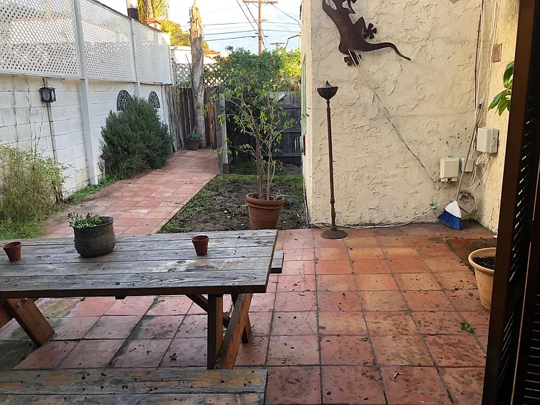 Private front yard that is looked at from kitchen!