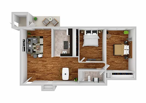 Floor plan 2 Bedroom