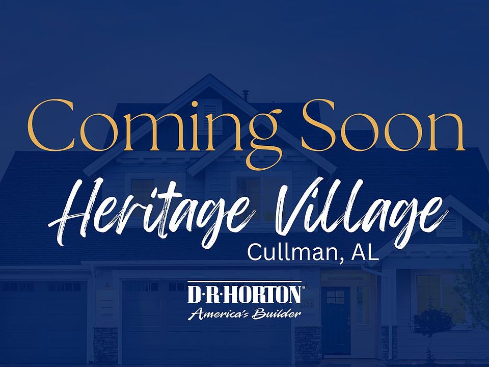 Heritage Village by D.R. Horton Huntsville in Cullman AL Zillow