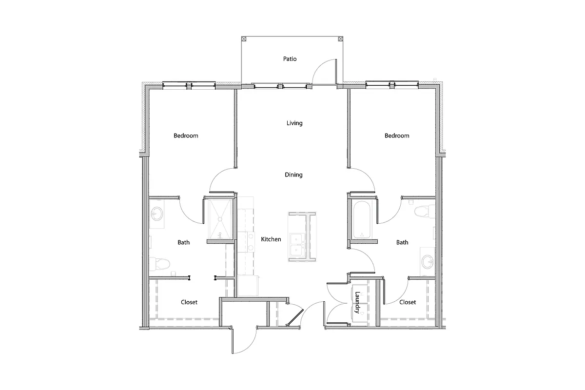 Floor plan 2 Bedroom