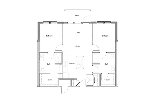 Floor plan 2 Bedroom