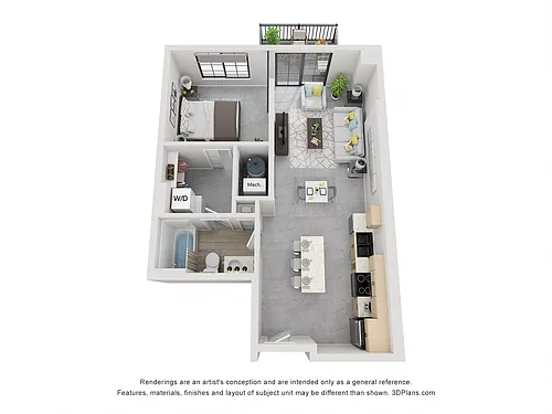 Floor plan Ore - 1 Bedroom 1 Bathroom