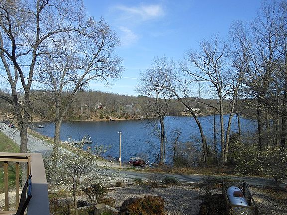 View of lake from sun room