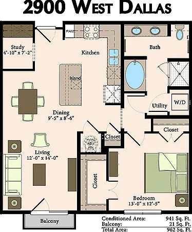 A3.1 | 1 bed 1 bath | 941 sq ft A3.1 | 1 bed 1 bath | 941 sq ft