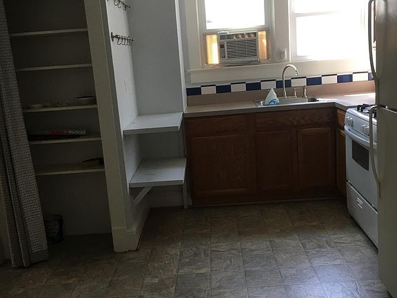 Kitchen with pantry and gas stove