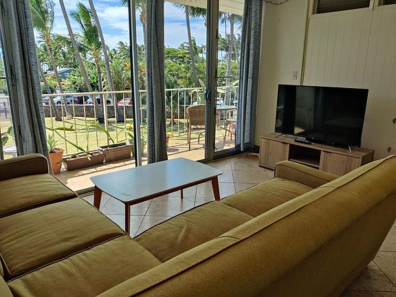 Living room with smart TV