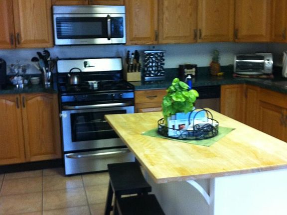 New microwave, stove, dishwasher and garbage disposal.