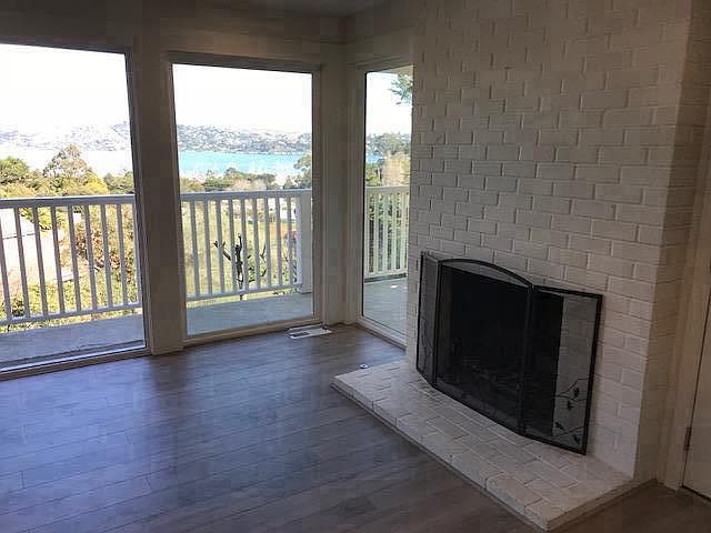 gas fire place with new floors