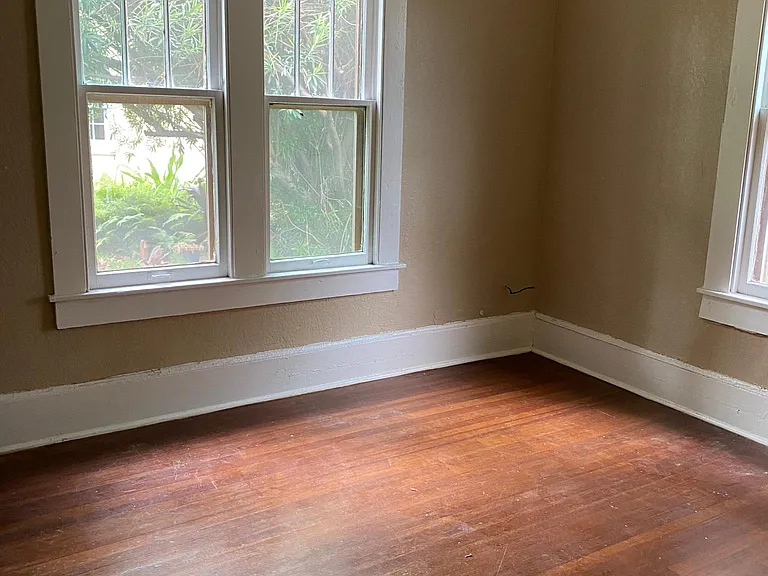 Hardwood floors throughout the house.