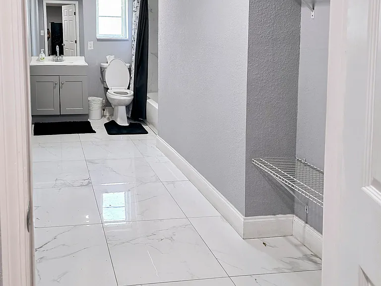 Shared Bathroom shelving