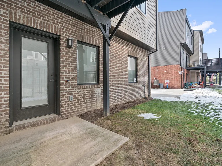 back area of property